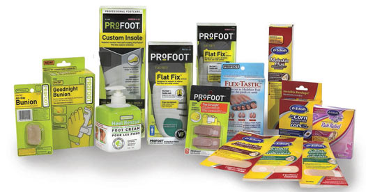 Foot care products at London Drugs