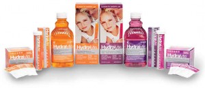 Hydralyte™ oral rehydration formulas include Electrolyte Maintenance Powder, Electrolyte Effervescent Tabets, ready-to-use Electrolyte Solutions and Electrolyte Maintenance Freezer Pops. All are available in either orange or apple blackcurrant flavour.