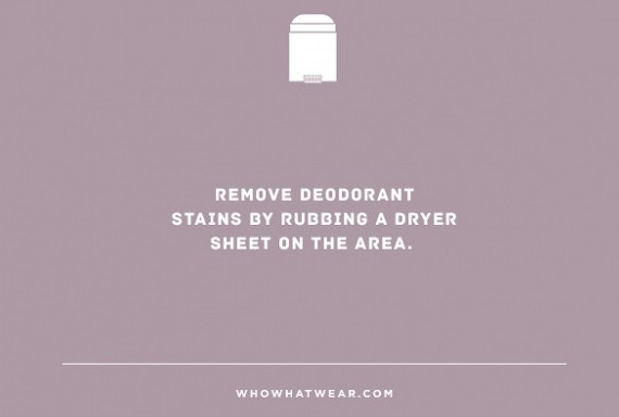 remove deodorant stains