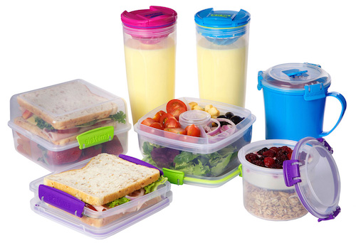 it's easy to pack lunches in these sistema containers