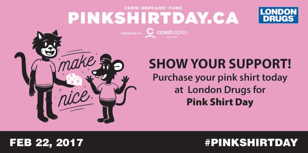 Help End Bullying With Pink Shirt Day 2017 London Drugs Blog