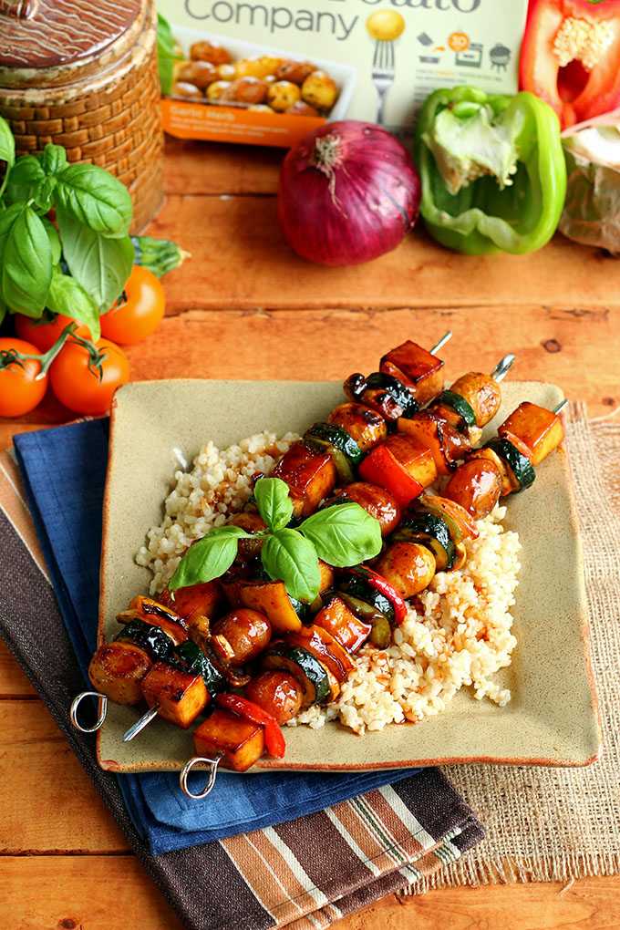 Grilled Veggie Potato Skewer Outdoor Patio Recipe on the London Drugs blog