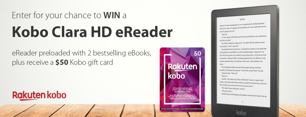 Enter for a chance to WIN a Kobo Clara HD eReader