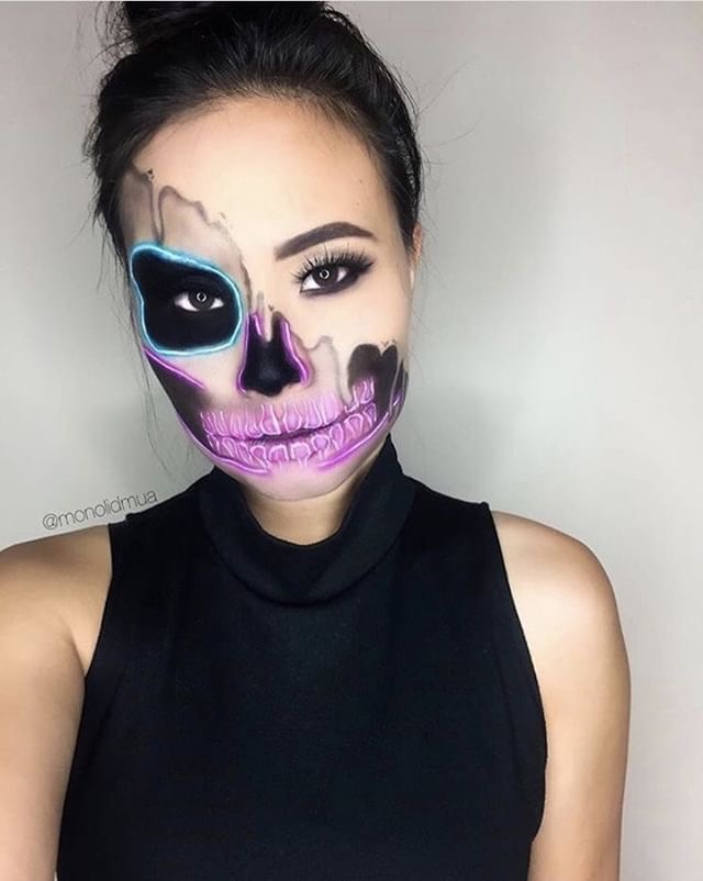 LD Beauty Halloween Makeup DIY Spooky Skull
