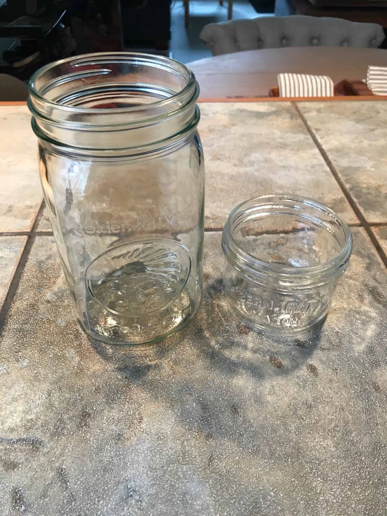 Upcycled mason jars