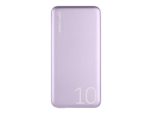 “Lavender LOGiiX Piston Power 10,000 mAh USB‑C power bank.